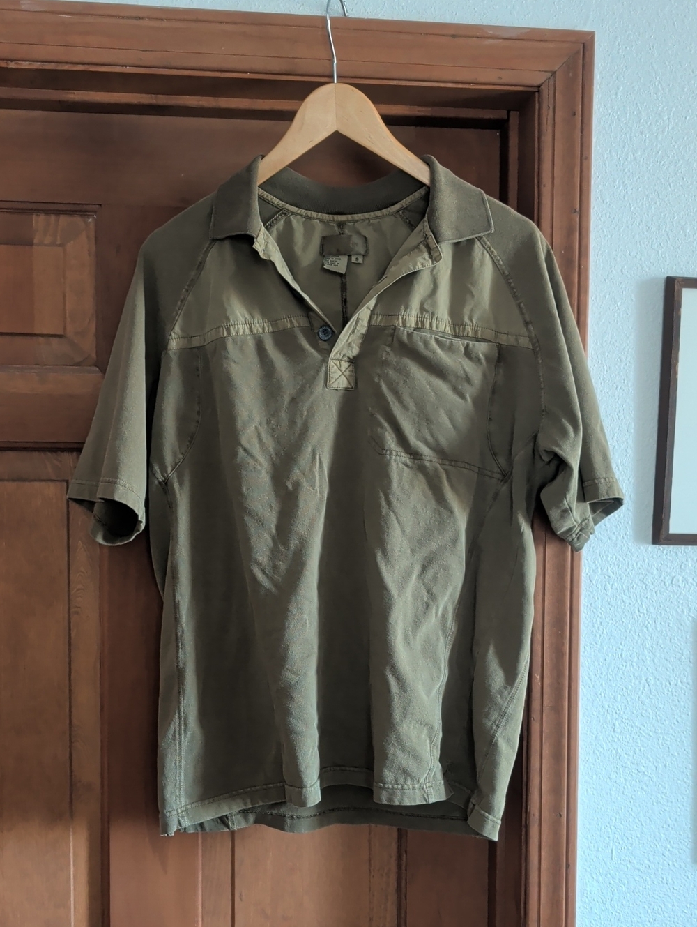 The Territory Ahead Men's Olive Green Short-Sleeve Polo Shirt